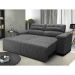 Sofá 2,82m Retrátil e Reclinável com Molas Cama inBox Top Tecido Suede Velusoft Cinza