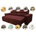 Sofá 2,82m Retrátil e Reclinável com Molas Cama inBox Top Tecido Suede Velusoft Vermelho