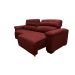 Sofá 2,82m Retrátil e Reclinável com Molas Cama inBox Top Tecido Suede Velusoft Vermelho