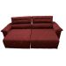 Sofá 2,82m Retrátil e Reclinável com Molas Cama inBox Top Tecido Suede Velusoft Vermelho