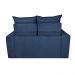 Sofá 3 Lugares Retrátil e Reclinável 1,80m Cama inBox Smal com bordado pantográfico Suede Azul