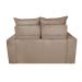Sofá 3 Lugares Retrátil e Reclinável 1,80m Cama inBox Smal com bordado pantográfico Suede Bege
