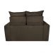 Sofá 3 Lugares Retrátil e Reclinável 1,80m Cama inBox Smal com bordado pantográfico Suede Café