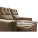 Sofá 3 Lugares Retrátil e Reclinável 1,80m Cama inBox Smal com bordado pantográfico Suede Castor