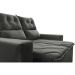 Sofá 3 Lugares Retrátil e Reclinável 1,80m Cama inBox Smal com bordado pantográfico Suede Cinza