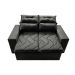 Sofá 3 Lugares Retrátil e Reclinável 1,80m Cama inBox Smal com bordado pantográfico Suede Cinza