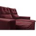 Sofá 3 Lugares Retrátil e Reclinável 1,80m Cama inBox Smal com bordado pantográfico Suede Vinho