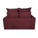 Sofá 3 Lugares Retrátil e Reclinável 1,80m Cama inBox Smal com bordado pantográfico Suede Vinho