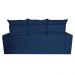 Sofá 3 Lugares Retrátil e Reclinável 2,00m Cama inBox Smal com bordado pantográfico Suede Azul