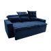 Sofá 3 Lugares Retrátil e Reclinável 2,00m Cama inBox Smal com bordado pantográfico Suede Azul