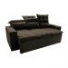 Sofá 3 Lugares Retrátil e Reclinável 2,00m Cama inBox Smal com bordado pantográfico Suede Café