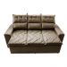 Sofá 3 Lugares Retrátil e Reclinável 2,00m Cama inBox Smal com bordado pantográfico Suede Castor