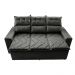 Sofá 3 Lugares Retrátil e Reclinável 2,00m Cama inBox Smal com bordado pantográfico Suede Cinza