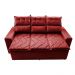 Sofá 3 Lugares Retrátil e Reclinável 2,00m Cama inBox Smal com bordado pantográfico Suede Vermelho