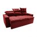 Sofá 3 Lugares Retrátil e Reclinável 2,00m Cama inBox Smal com bordado pantográfico Suede Vermelho