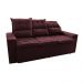 Sofá 3 Lugares Retrátil e Reclinável 2,00m Cama inBox Smal com bordado pantográfico Suede Vinho