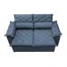 Sofá 3 Lugares Retrátil e Reclinável Cama inBox Compact 1,80m Velusoft Azul