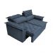 Sofá 3 Lugares Retrátil e Reclinável Cama inBox Compact 1,80m Velusoft Azul