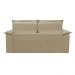 Sofá 3 Lugares Retrátil e Reclinável Cama inBox Compact 1,80m Velusoft Bege