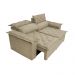 Sofá 3 Lugares Retrátil e Reclinável Cama inBox Compact 1,80m Velusoft Bege