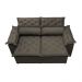 Sofá 3 Lugares Retrátil e Reclinável Cama inBox Compact 1,80m Velusoft Café