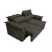 Sofá 3 Lugares Retrátil e Reclinável Cama inBox Compact 1,80m Velusoft Café