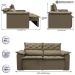 Sofá 3 Lugares Retrátil e Reclinável Cama inBox Compact 1,80m Velusoft Castor