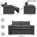 Sofá 3 Lugares Retrátil e Reclinável Cama inBox Compact 1,80m Velusoft Cinza