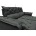 Sofá 3 Lugares Retrátil e Reclinável Cama inBox Compact 1,80m Velusoft Cinza