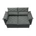 Sofá 3 Lugares Retrátil e Reclinável Cama inBox Compact 1,80m Velusoft Cinza