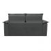 Sofá 3 Lugares Retrátil e Reclinável Cama inBox Compact 1,80m Velusoft Cinza