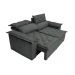 Sofá 3 Lugares Retrátil e Reclinável Cama inBox Compact 1,80m Velusoft Cinza