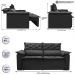 Sofá 3 Lugares Retrátil e Reclinável Cama inBox Compact 1,80m Velusoft Preto