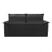 Sofá 3 Lugares Retrátil e Reclinável Cama inBox Compact 1,80m Velusoft Preto