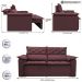Sofá 3 Lugares Retrátil e Reclinável Cama inBox Compact 1,80m Velusoft Vinho