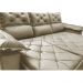 Sofá 3 Lugares Retrátil e Reclinável Cama inBox Compact 2,00m Velusoft Bege