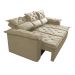 Sofá 3 Lugares Retrátil e Reclinável Cama inBox Compact 2,00m Velusoft Bege