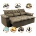 Sofá 3 Lugares Retrátil e Reclinável Cama inBox Compact 2,00m Velusoft Castor