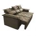 Sofá 3 Lugares Retrátil e Reclinável Cama inBox Compact 2,00m Velusoft Castor