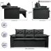 Sofá 3 Lugares Retrátil e Reclinável Cama inBox Compact 2,00m Velusoft Cinza