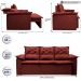 Sofá 3 Lugares Retrátil e Reclinável Cama inBox Compact 2,00m Velusoft Vermelho