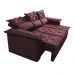 Sofá 3 Lugares Retrátil e Reclinável Cama inBox Compact 2,00m Velusoft Vinho