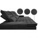 Sofá 3 Lugares Retrátil e Reclinável Cama inBox Senses 2,00m Velusoft Preto