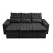 Sofá 3 Lugares Retrátil e Reclinável Cama inBox Senses 2,00m Velusoft Preto