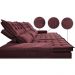 Sofá 3 Lugares Retrátil e Reclinável Cama inBox Senses 2,00m Velusoft Vinho