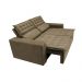 Sofá 3 Lugares Retrátil e Reclinável Cama inBox Slim 1,80m Velusoft Castor