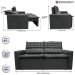 Sofá 3 Lugares Retrátil e Reclinável Cama inBox Slim 1,80m Velusoft Cinza