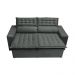 Sofá 3 Lugares Retrátil e Reclinável Cama inBox Slim 1,80m Velusoft Cinza
