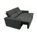 Sofá 3 Lugares Retrátil e Reclinável Cama inBox Slim 1,80m Velusoft Cinza