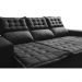 Sofá 3 Lugares Retrátil e Reclinável Cama inBox Slim 2,00m Velusoft Preto
